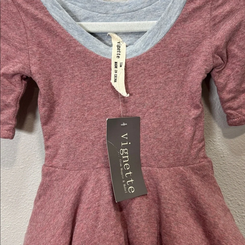 Vignette‎ Annie dress reversible dress pink blue
